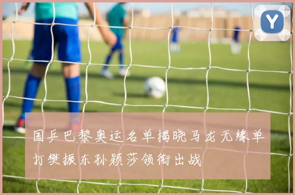 国乒巴黎奥运名单揭晓马龙无缘单打樊振东孙颖莎领衔出战